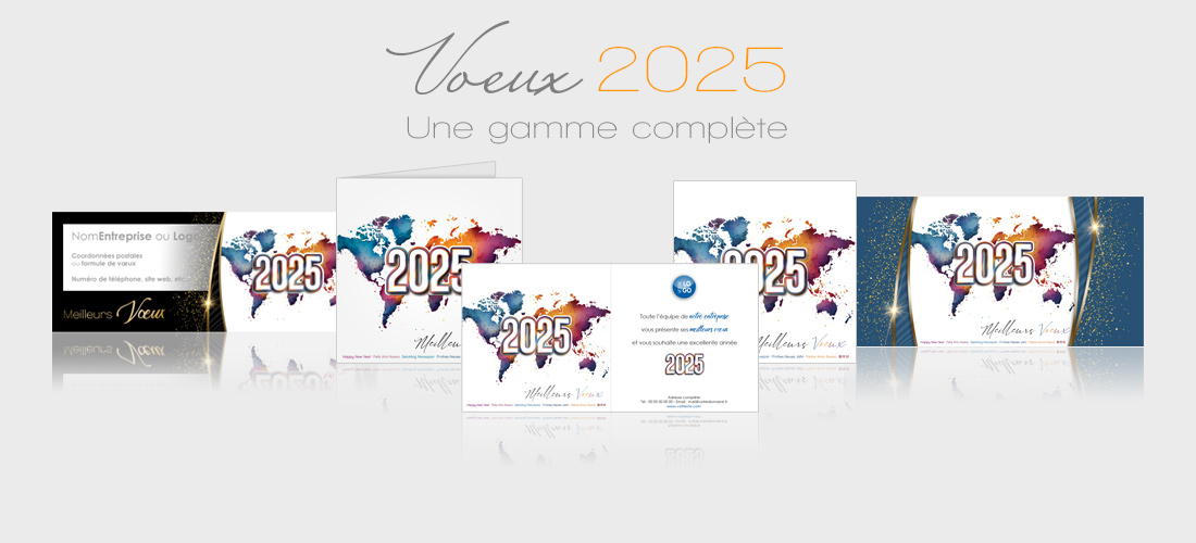 Voeux entreprise 2025 - cartes, ecards, signatures